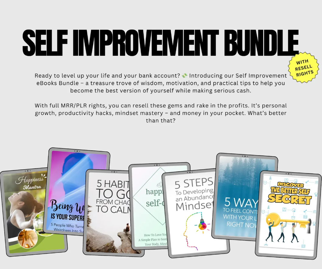 EBOOKS Self Improvement Bundle/750 Digital Books With Resell Rights/Ebook Bundle – Image 8