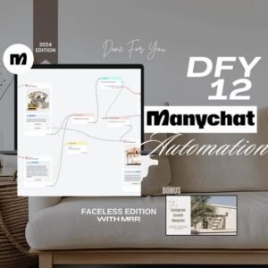12 Manychat Automation Flows with Private Label Rights (PLR) and Master Resell Rights (MRR) | Digital Marketing | Faceless Marketing | DFY