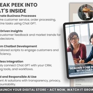 Mrr Ebook Scaling Your Business with Chatgpt, Ai Ebook Ready-To-Resell, Digital Marketing Guide, Ai Marketing, Business Growth Strategy