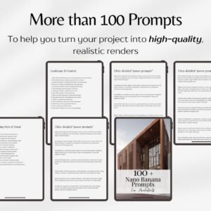Nano Banana Prompts For Architects, Architecture AI Prompts, Rendering AI Prompts, Architecture Templates PDF