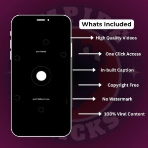 500+ Viral Motivational Reels: Faceless Content, MRR + PLR License (Digital Download)