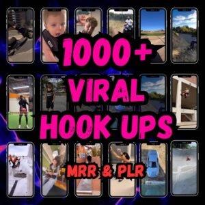 1000+ Viral Hook Videos Bundle, TikTok Reels, Shorts (PLR, MRR) (Digital Download)