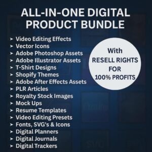 75M+ Digital Products Mega Bundle: PLR MRR, Ebooks, Templates (Instant Download)