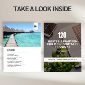 120 Digital Product Ideas with PLR License | Bestseller Guide for Etsy & Social Media | Passive Income Ideas (MRR)