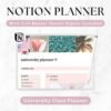 Student Notion Planner, 2026 Dashboard, University Notes, Master Resell Rights MRR - Notion Planner Template