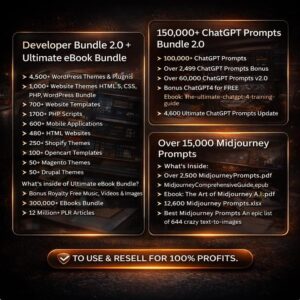 75 Million Digital Products Bundle | MRR PLR Resell Rights (Canva Templates, Ebooks)