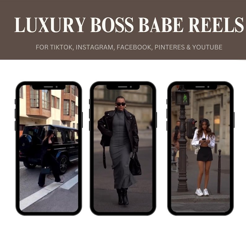 2000+ Luxury Aesthetic Boss Babe Reels Bundle, Faceless Marketing, Digital Marketing, Master Resell Rights, PLR Digital Products, MRR – Image 5