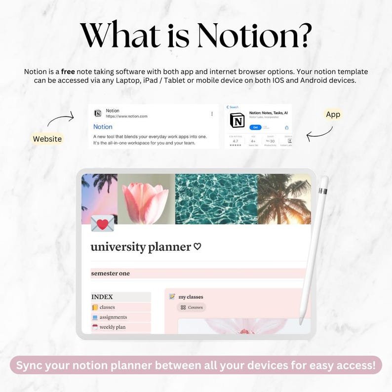 Student Notion Planner, 2026 Dashboard, University Notes, Master Resell Rights MRR – Image 6