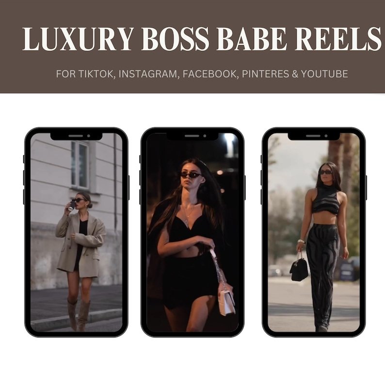 2000+ Luxury Aesthetic Boss Babe Reels Bundle, Faceless Marketing, Digital Marketing, Master Resell Rights, PLR Digital Products, MRR – Image 4