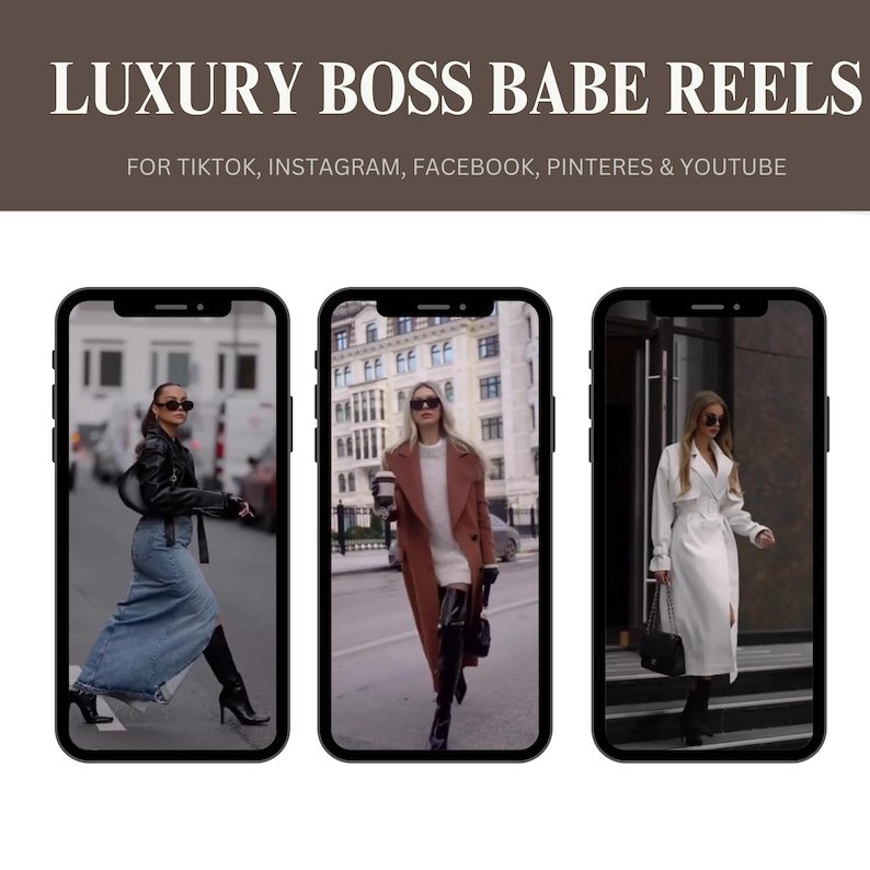 2000+ Luxury Aesthetic Boss Babe Reels Bundle, Faceless Marketing, Digital Marketing, Master Resell Rights, PLR Digital Products, MRR – Image 3