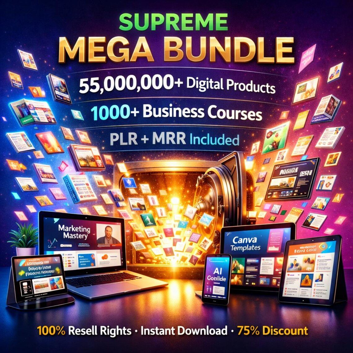 Digital planners, printables and creative resources bundle