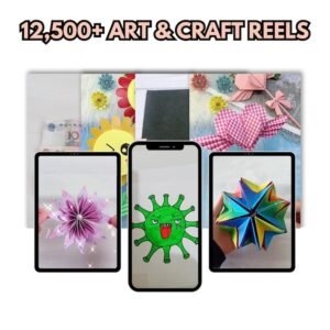 12,500+ Art & Craft Reels Bundle | PLR/MRR