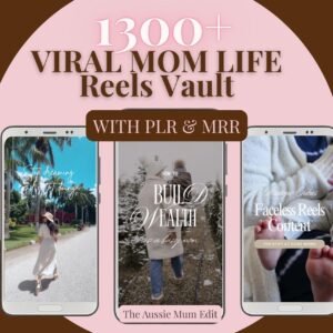 1,300+ Mom Life Reels Bundle | Faceless Content + PLR/MRR