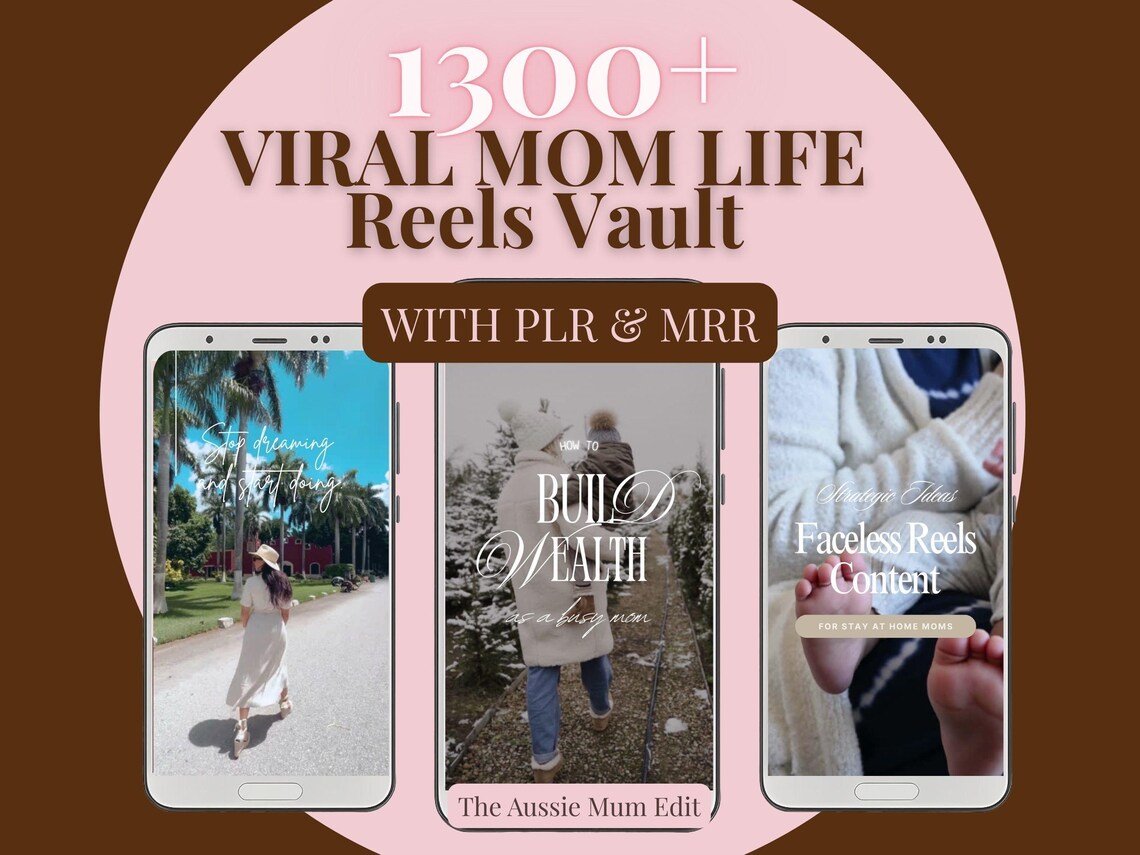 Motherhood video bundle with mom-life clips and lifestyle content