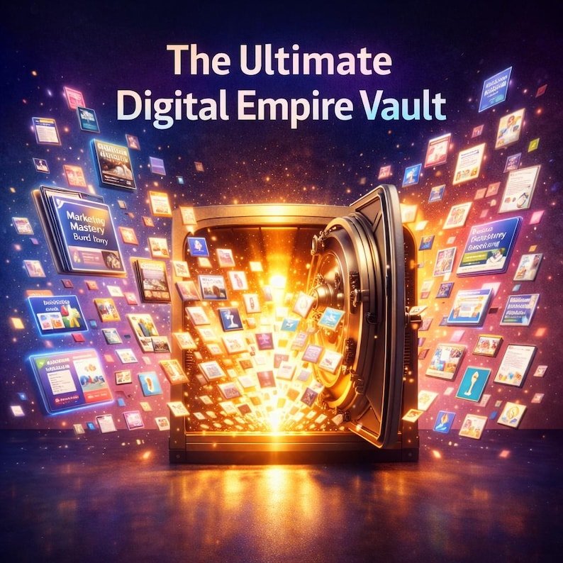 Digital product vault resources for online business use