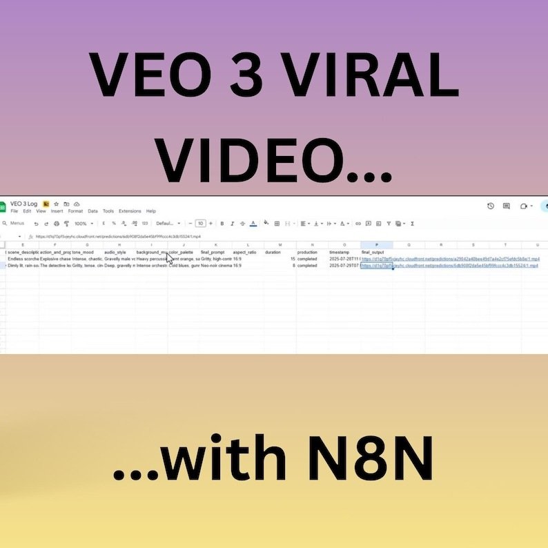 VEO 3 AI Video Automation: n8n Template, No-Code Workflow (JSON File) – Image 3
